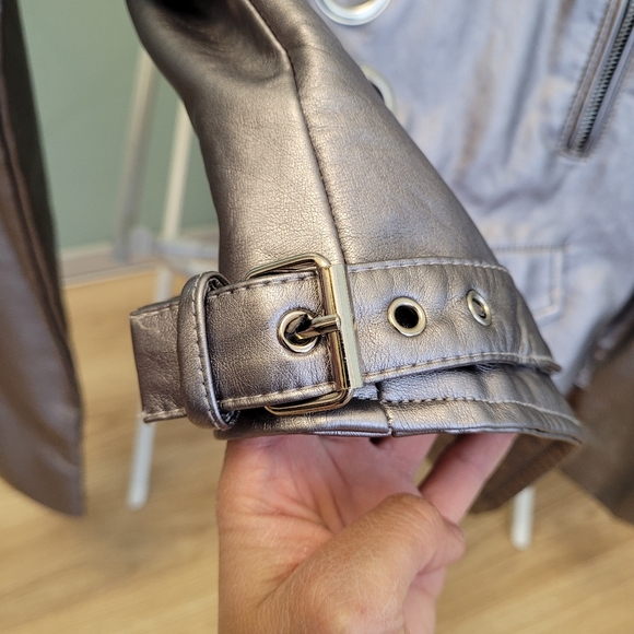 Vegan Leather Moto Jacket - Picture 4 of 7